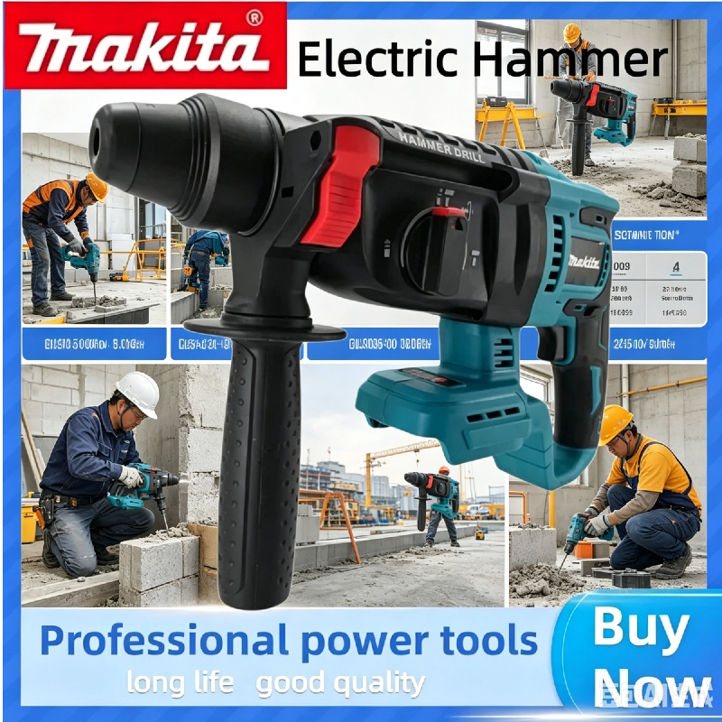 Power Tools Jack Hammer - Makita Compatible Cordless Brushless Rotary Electric