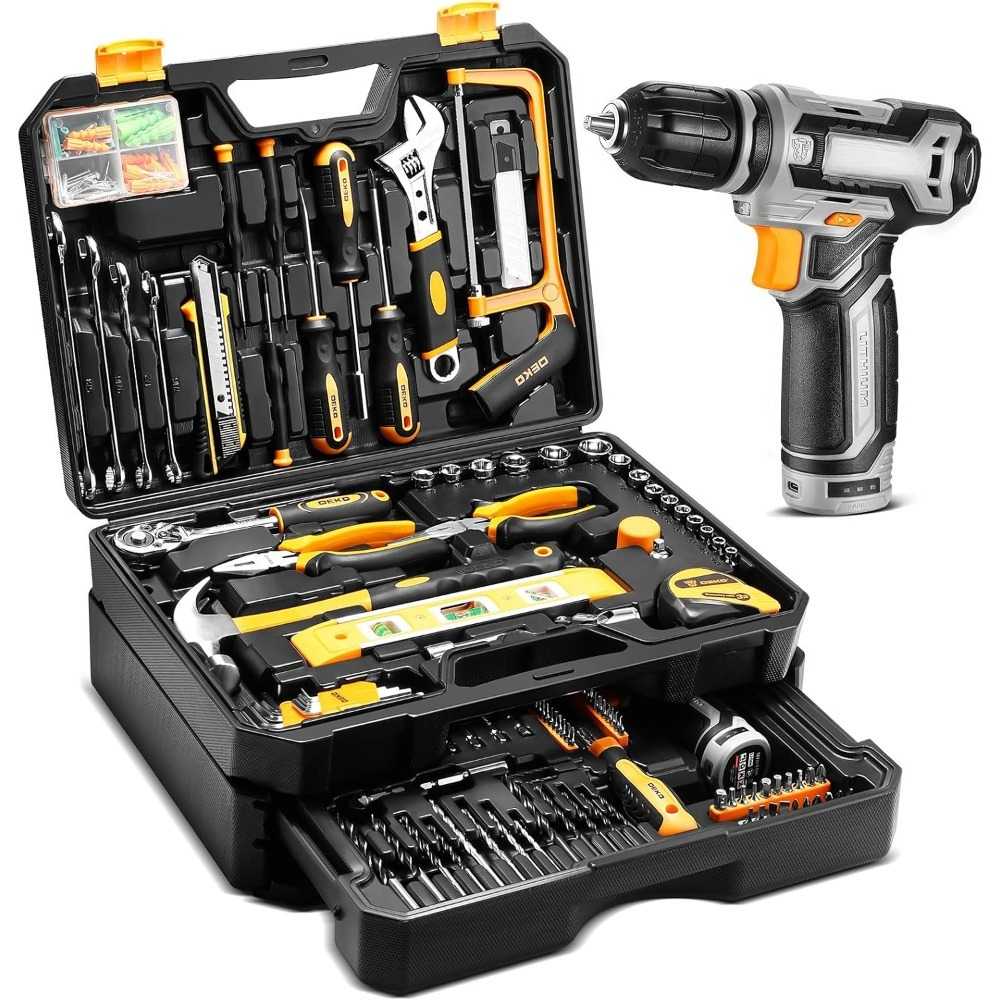 US Shipping Tool Kit Box Drill – обзор и цена Power Tools Combo Kits