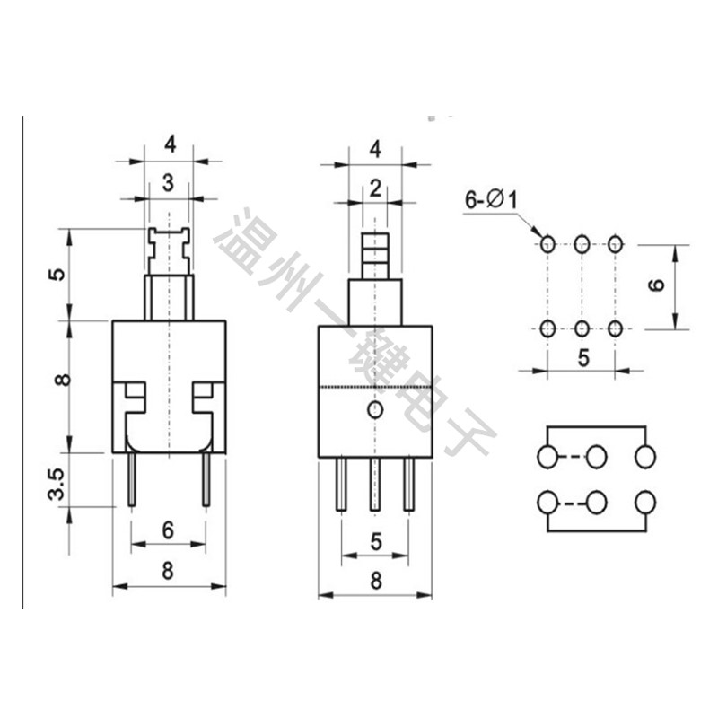 10PCS KFT-8.0A 8.0x8.0mm 6pin  – обзор и цена Power Tools Kft