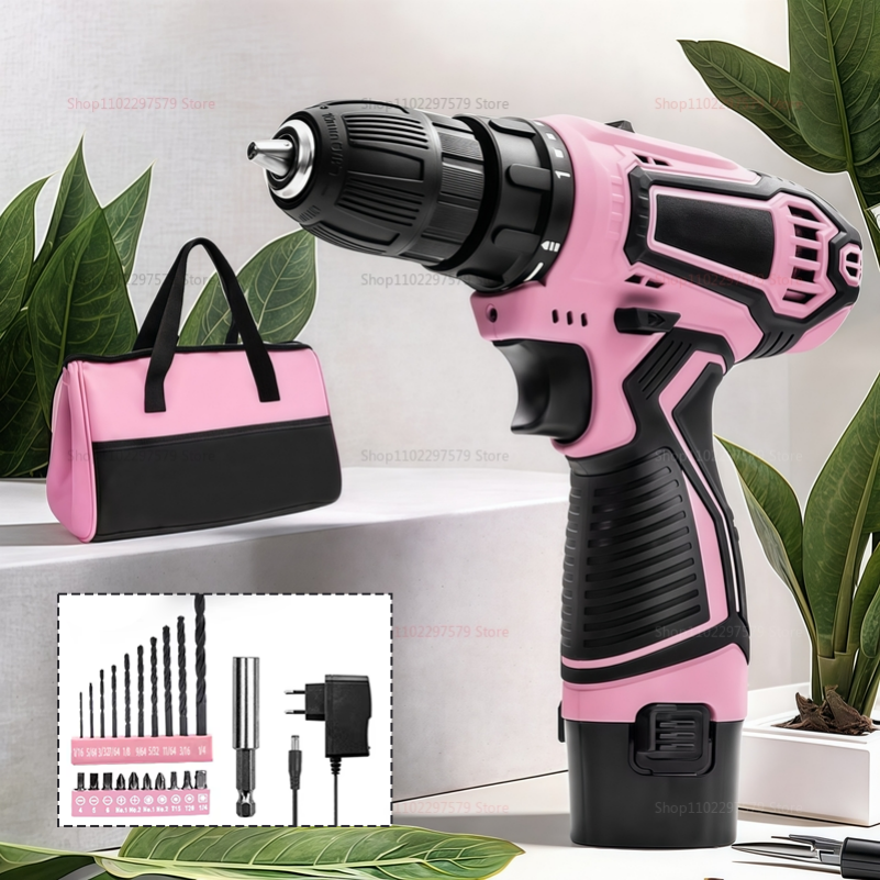 12V Electric Screwdriver 25+1  – обзор и цена Power Tools Pink