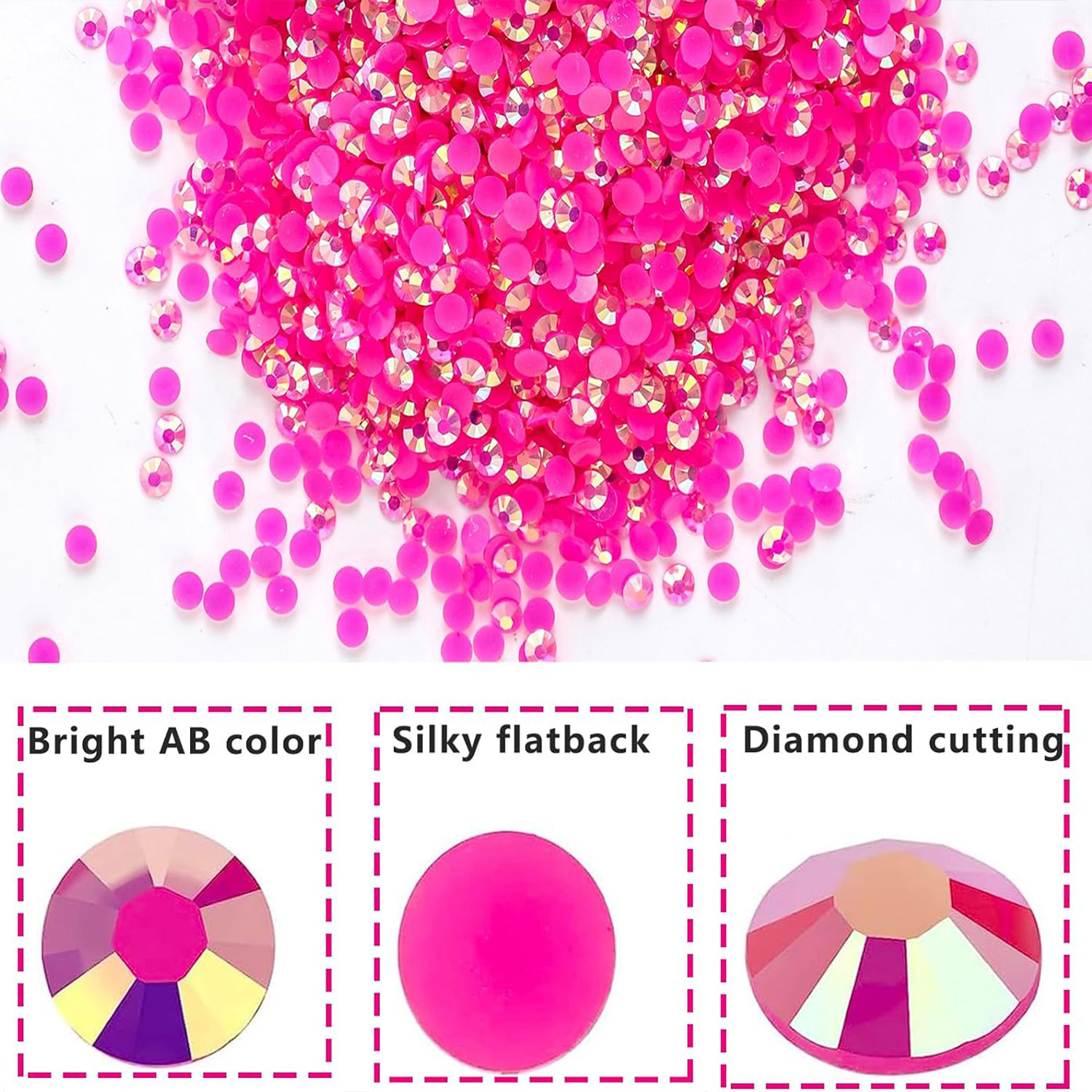 Hot Pink AB Resin Jelly Rhines – обзор и цена Power Tools Pink